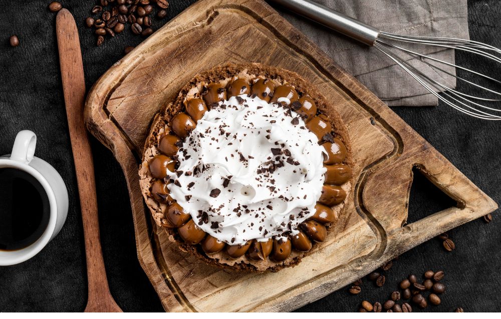 Coffee cake with cream cheese filling