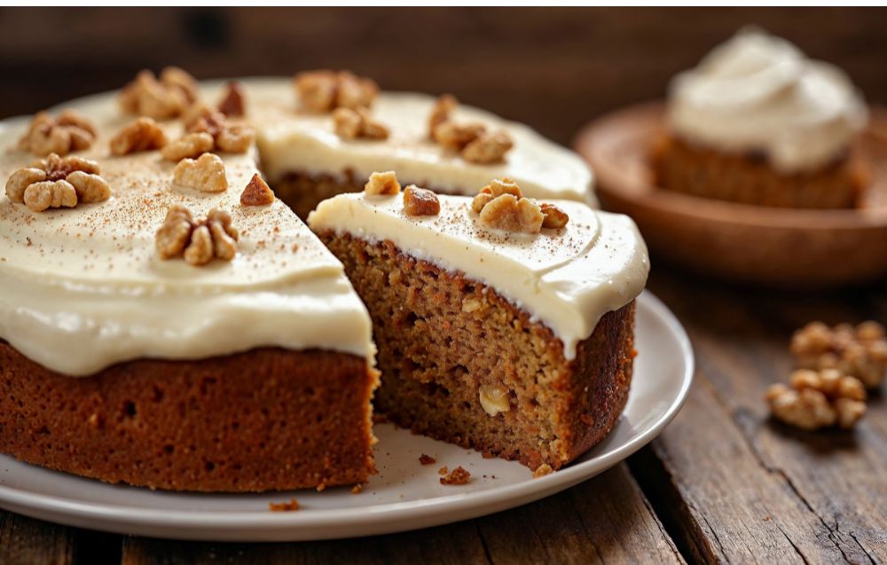 Fall Apple Cake with Frosting