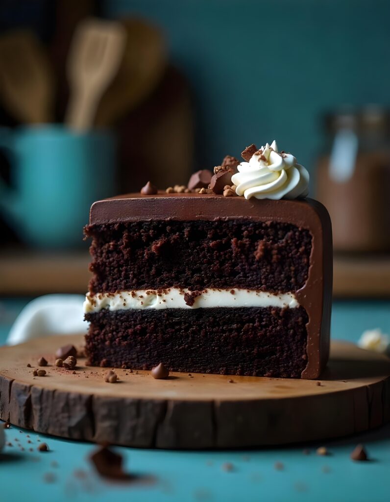 Chocolate cake frosting with cream cheese