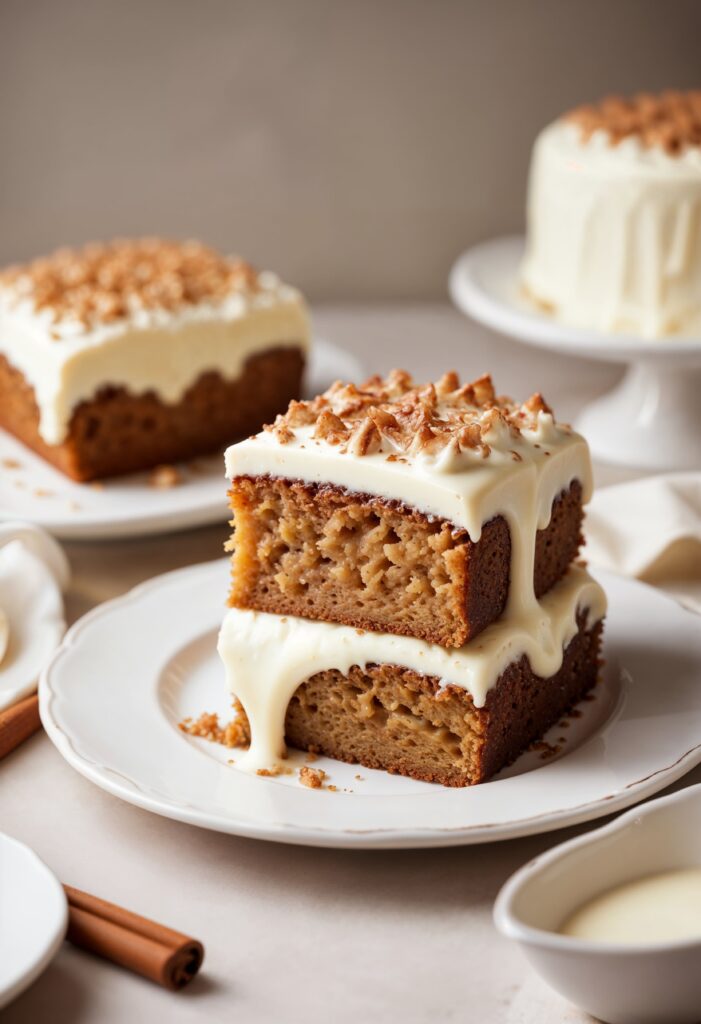 Fall Apple Cake with Frosting