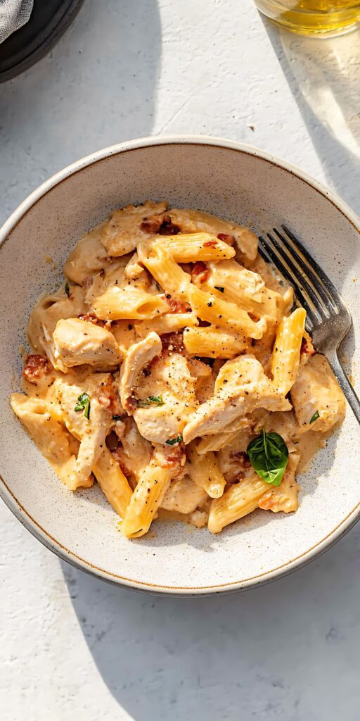 Creamy Garlic Pasta with Chicken