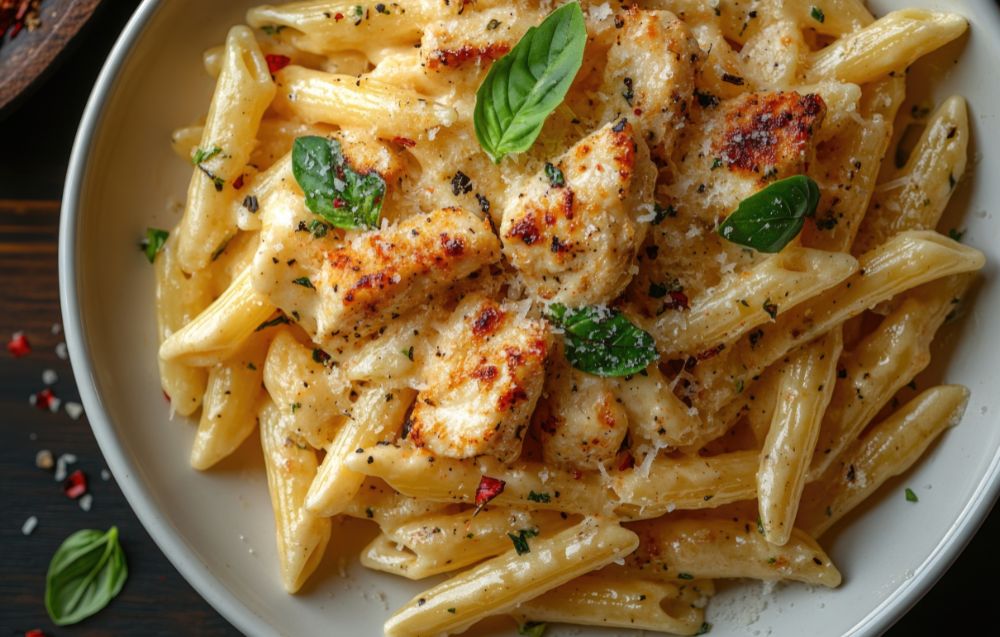 Creamy Garlic Pasta with Chicken