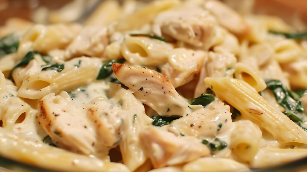 Creamy garlic chicken pasta