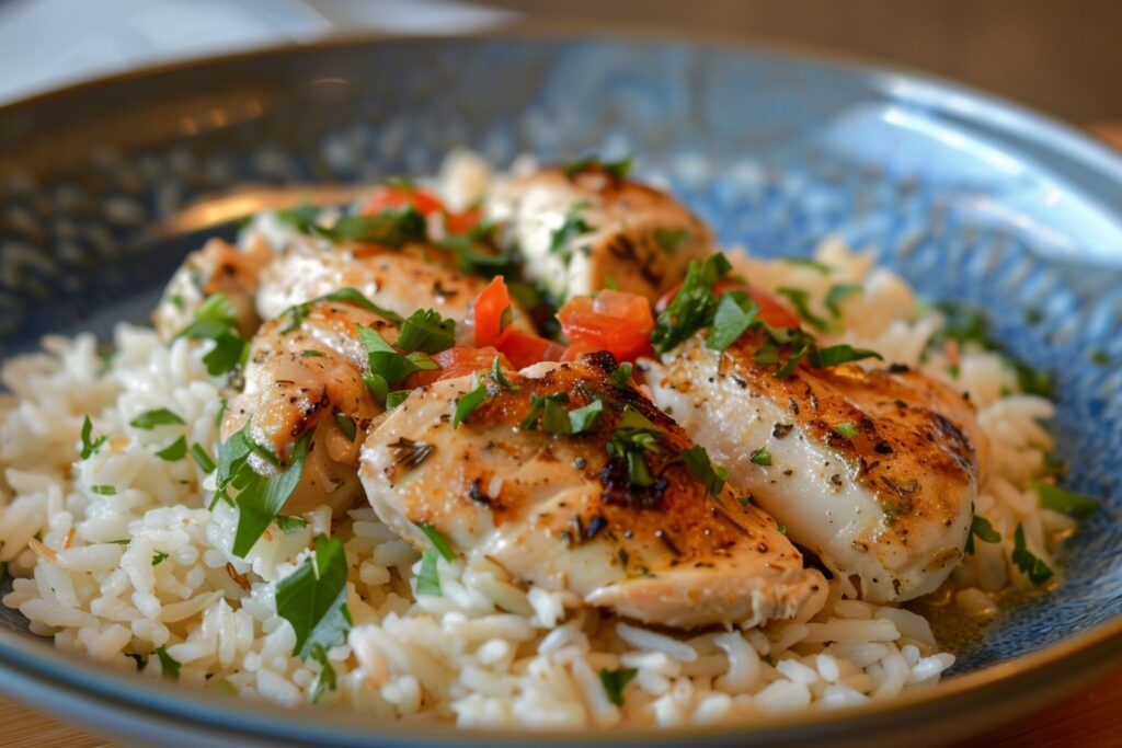 Easy chicken over rice