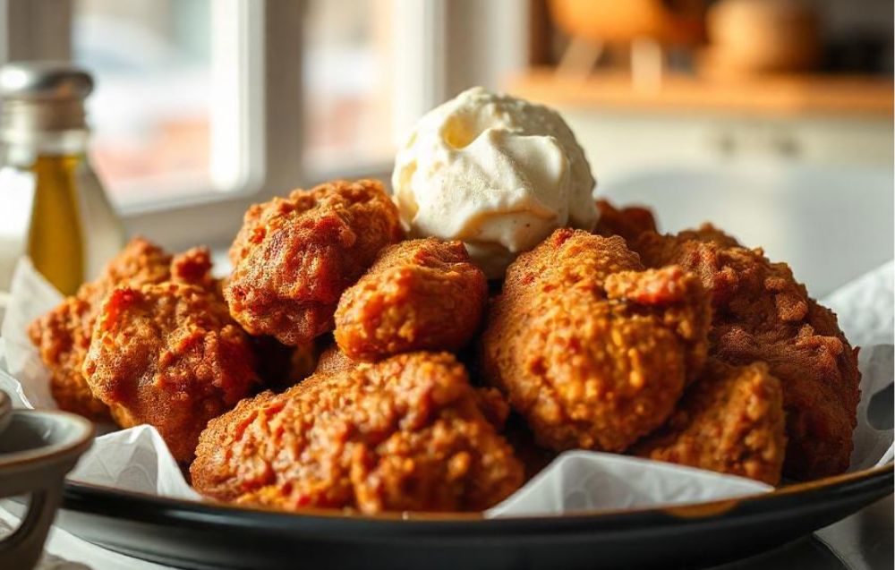 Easy Fried chicken ice cream recipe