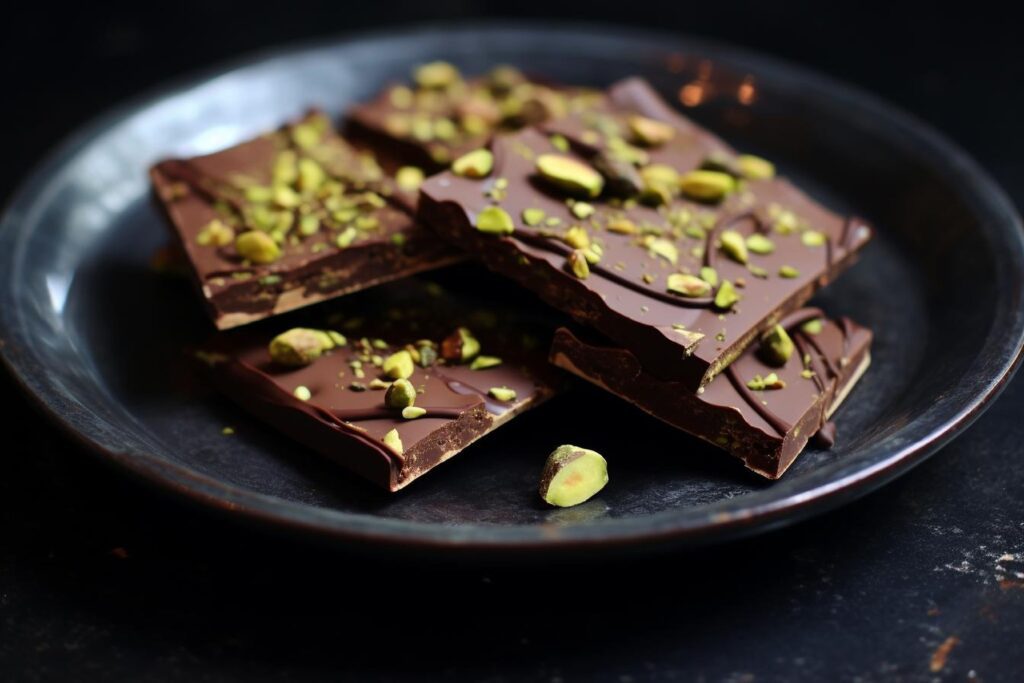 Sweet pistachio chocolate treat